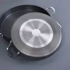AA (40cm / 15.75in)Korean Grill Pan Non Stick Coating Round BBQ Griddle Frying P