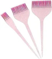 Generic Soft Bristles Hair Applicator Brushes 3pcs Handle Tinting Tools for Styling Coloring