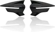 Car Side Wing Mirror Rain Deflectors 2pcs Car Side Door Rear View Mirror Cover Cap Add On Fit For SEAT Leon MK3 5F ST FR Cupra Ibiza Mk5 Arona KJ7 2017-2020.(ABS Black)
