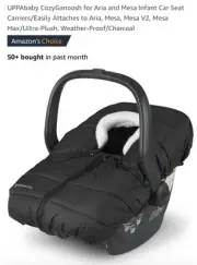 UPPAbaby CozyGanoosh for Aria And Mesa, Mesa V2, Mesa Max Black New