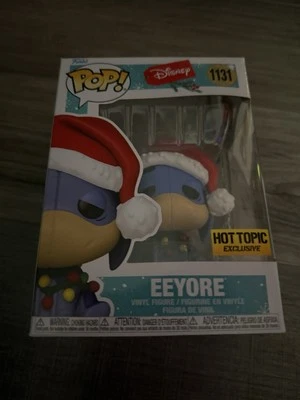 FUNKO POP ! EEYORE 1131 HOT TOPIC EXCLUSIVE DISNEY HOLIDAY