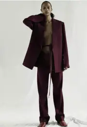 NWT CELINE Resort 2018 Red Wool Pants With Belt Detail Size 34 Phoebe Philo Era