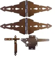 Wood Fence Hinge Kit 9in Handle