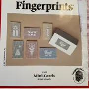 Needlepoint for Four Mini-Cards Fingerworks Kit Includes Cards Interlock Canvas