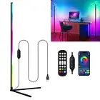RGB Colour Changing LED 1.24m Tall Floor Light Minimalist Mood Lamp Corner Stand