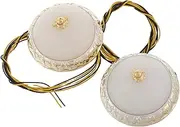 Kisangel 2pcs Miniature Lights Round Lights for Dollhouse Decoration DIY Dollhouse Lighting Fixtures Ideal for Dollhouse Bedroom and Living Room Decor