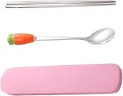 OKUMEYR Spoon Set Chopsticks Silverware for Camping Reusable Cutlery for Outdoor Random Color