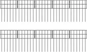 Fencing for Garden | No Dig Fence,10x Border Protection Weather Resistant for Pets Dogs Lawn Yard Patio Outdoor Decor