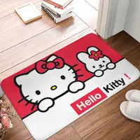 在飛比找蝦皮購物優惠-Hello Kitty 法蘭絨防滑地墊地毯家居裝飾門墊浴室廚