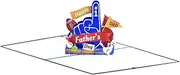 Happy Fathers Day Card - 3D Pop-Up Greeting Cards With Envelope | for Husband Men Dad Father Son Grandfather