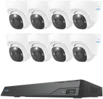Reolink 16-Channel x 8 Dome Cameras 4TB NVR Security Camera System