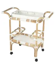Butler Specialty Company Selena Rattan Bar Cart