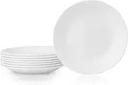 Corelle Appetizer Plate, Winter Frost White, 6.75 Inch Diameter (8-Piece Set)