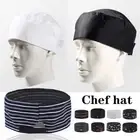 Catering Kitchen Cooking Chef Hat Waiter Adjustable Mesh Top Breathable Hat-