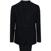 [Tagliatore] Tagliatore Brooch-detail Wool-blend Suit 54 IT BLUE