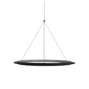 Sun Black LED Ring Pendant Light