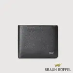 【BRAUN BUFFEL 德國小金牛】台灣總代理 波索-A系列 5卡透明窗皮夾-黑色/BF519-316-BK