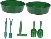 POPETPOP 1Set Garden Sieve Portable Planting Tools with Fine Mesh Soil Sieve and Shovel for Gardening Balconies Greenhouses and Lawns Efficient Soil Screening