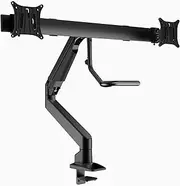 Desky Dual Bar Monitor Arm - Black