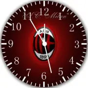 A C Milan Frameless Borderless Wall Clock Nice For Gifts or Decor W275