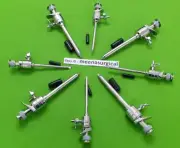 8pc Trocar Cannula 5mm & 10mm Laparoscopic Endoscopy Surgical Instruments