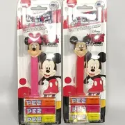 Lot of 2 Disney's MICKEY MOUSE & Friends Pez Dispensers Mickey & Minnie MOUSE