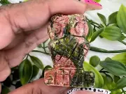 Unakite Owl - Unakite Owl Carving - 1.5" Unakite Carving Owl Totem - Polished