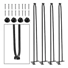 TC-HOMENY 18" inch Metal Hairpin Legs Solid Iron Coffee Table Bench Desk Legs