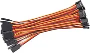 20pcs 22awg 60 Cores Male to Female 5.90inch Lead Plug Servo Extension Wire Cable Line for RC Model Aircraft Stranded Futaba JR
