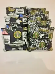 8 Cornhole Bag Bean Set U S United States Army Blk/Blk