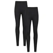 Mountain Warehouse Womens/Ladies Merino Wool Base Layer Bottoms (Pack of 2)