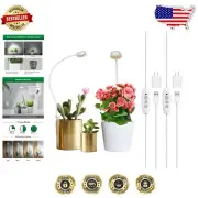 Efficient 4000K LED Pot Clip Grow Light with Auto Timer & Touch Control – 2-Pack