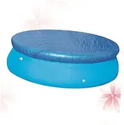 NOLITOY Round Pool Cover Durable Dustproof and Rain Resistant Protection for Inflatable and Frame Pools Blue Easy to Use Store for
