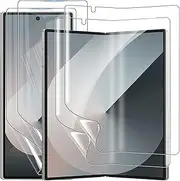 [2+2] Hydrogel Screen Protector for Samsung Galaxy Z Fold 6 5G, Electro-weideworld Scratch Resistant HD Clear TPU Screen Protector, Support Fingerprint Unlock