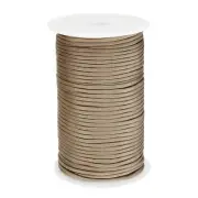 Paracord Rope 330lb,7 Strands Lanyard Spool Cord for Camping, Hammock, Beige