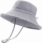 [Reyow] Baby Toddler Sun Hat for Boy Girl Bucket Hat Infant Beach Swim Sun Hat Kids Summer UPF 50+ Sun Protection Cap