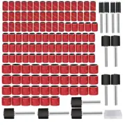 132Pcs Sanding Drum Set Sander Sanding Sleeves Mandrels for Dremel Rotary Tool