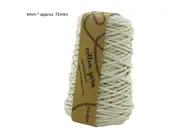 bulk 12 Macrame Cotton Yarn 72Mtrs 4Mm 400G Natural Knitting Super Soft Fibre