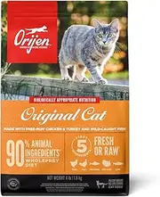 ORIJEN Original Cat, Grain Free Dry Cat Food for All Life Stages, with WholePrey Ingredients, 4lb