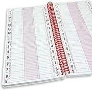 Notebook Planner, Appointment Book – Large 7" x 13.5" Undated 2025 Planner, Daily & Hourly Planner – Spiral Notebook Organizer for Scheduling Appointments (3 Columns)
