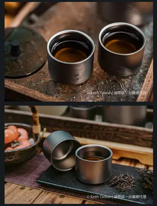 Keith 鎧斯鈦雙層功夫茶杯 50ml / Ti3926 防燙小茶杯 純鈦品茗杯 主人杯玉蘭杯 (7.8折)