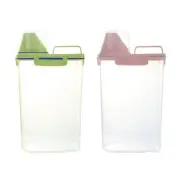 Pet Grain Storage Container Sealed Box Bird Seed Dispenser with Measuring Cup