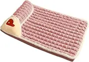 Pet Bed Warm Bed for Small Medium Large Dogs Fleece Pet Pad with Pillow Puppy Cat Cozy Cushion Dog Bed(S2,50x35cm)