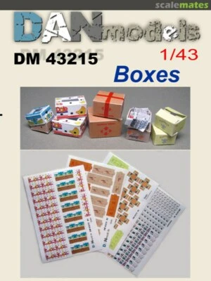 DAN models 43215 - 1/43 Boxes kit (bananas newspaper), Material for Dioramas