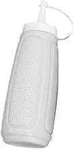 Mobestech Condiment Bottle with Lid Sauce Squeezing Bottle for Kitchen Dining Lightweight Easy to Clean High Temperature Resistant for Dressings Sauces