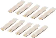 kowaku 10 Pieces Alto Saxophone Reeds Spare Parts Durable Gift Accs for Soprano with Individual Protective Cover for Students, strength 2.0