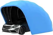 Car Awning Semi-Automatic Folding Garage Mobile Retractable Outdoor Simple Parking shed car Awning Anti-Sun and Canopy Carports(Blue)