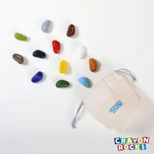 【Crayon Rocks 酷蠟石】12色 風景 & 大自然色系｜超顯色、塗色同時訓練正確握筆姿勢、安全天然大豆蠟筆