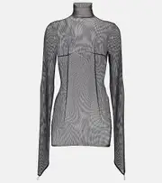 [Ann Demeulemeester] Ann Demeulemeester Turtleneck mesh top AU 8 black