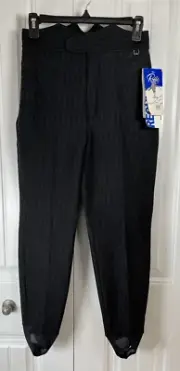 NEW Roffe Ski Pants Black Stirrup Geneva Womens Sz 10 W/ TAGS 10 Wool Nylon